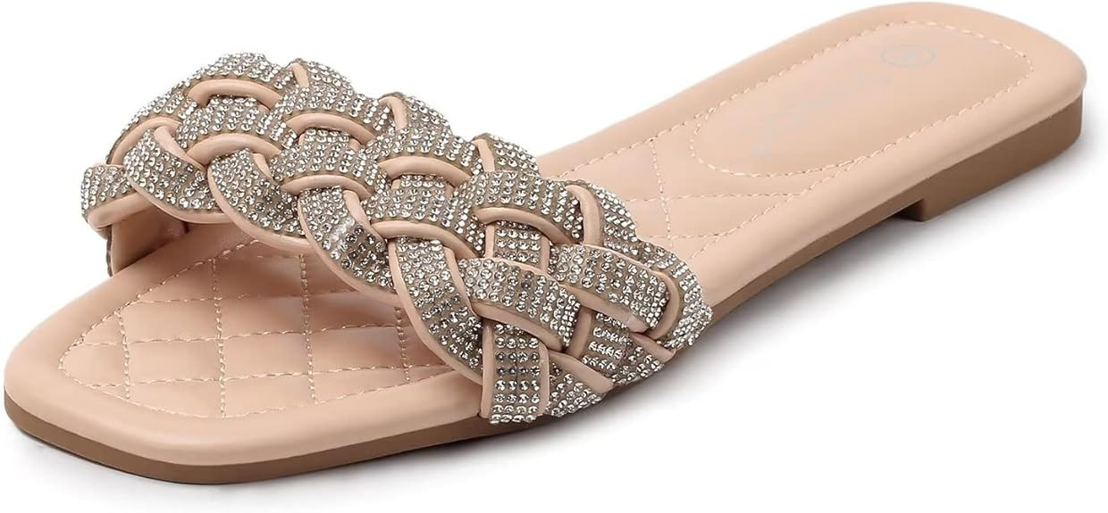 MUSSHOE Womens Sandals Square Toe Dressy Summer Sandals | Amazon (US)