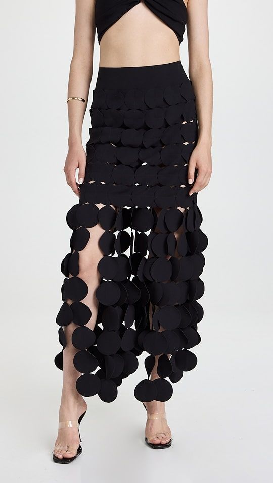 Lazer Cut Multi Circle Skirt | Shopbop
