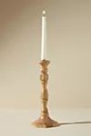 Aria Wooden Taper Candlestick | Anthropologie (US)