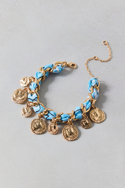 Bandana Charm Bracelet | Urban Outfitters (US and RoW)