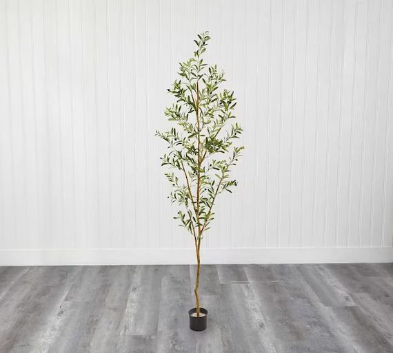 Faux Olive Tree, 6.5' , artificial tree,silk tree,Artificial Silk Plant,artificial tree Green | Etsy (US)