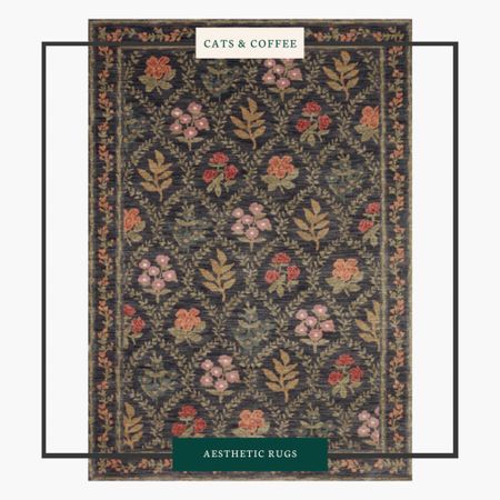 Dark Academia Rug Ideas to Turn Your Home into a Romantic Library - aesthetic rugs with traditional and timeless design elements, including florals, medallions, and detailed borders from Rifle Paper Co., Ruggable, Serena & Lily, and more

#LTKstyletip #LTKhome #LTKFind