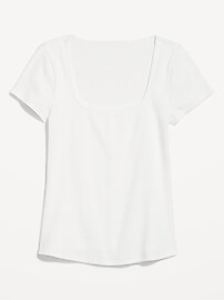 Fitted Square-Neck T-Shirt | Old Navy (US)
