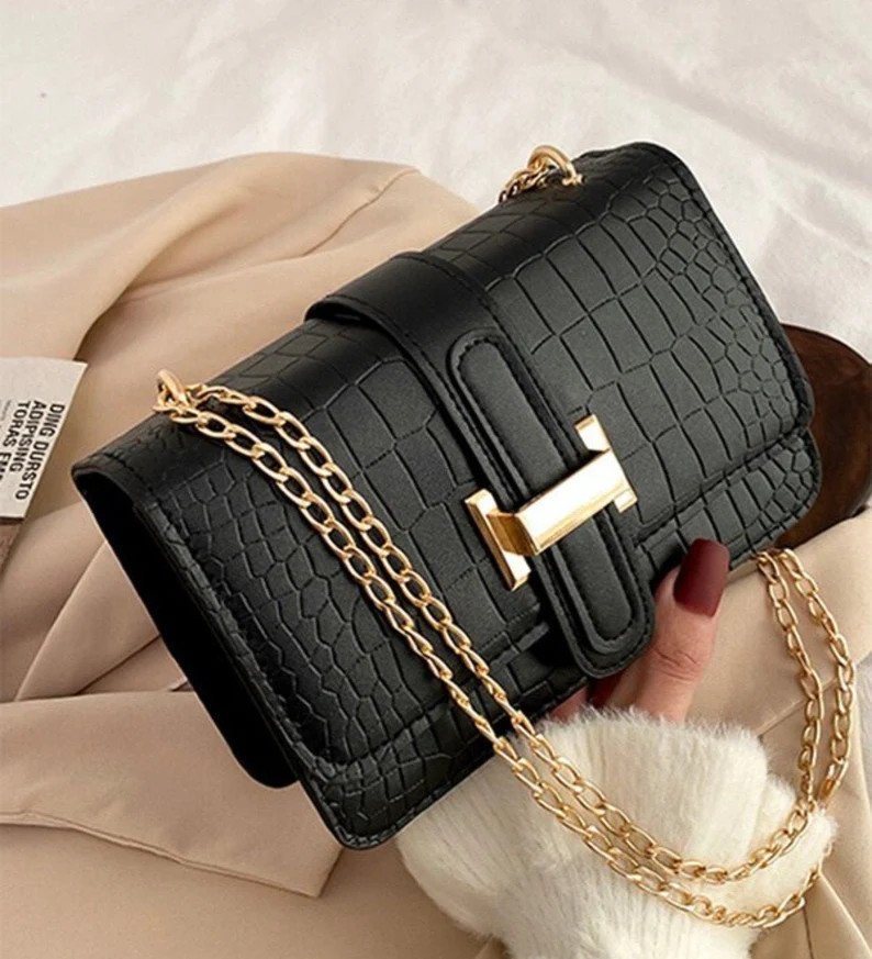 Stone Embossed Faux Leather Mini Crossbody Bag - Etsy | Etsy (US)