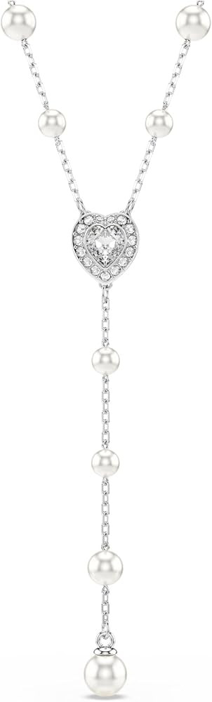 Swarovski Ariana Grande Y Style Crystal and Pearl Necklace in Rhodium Finish - Part of the Ariana... | Amazon (US)