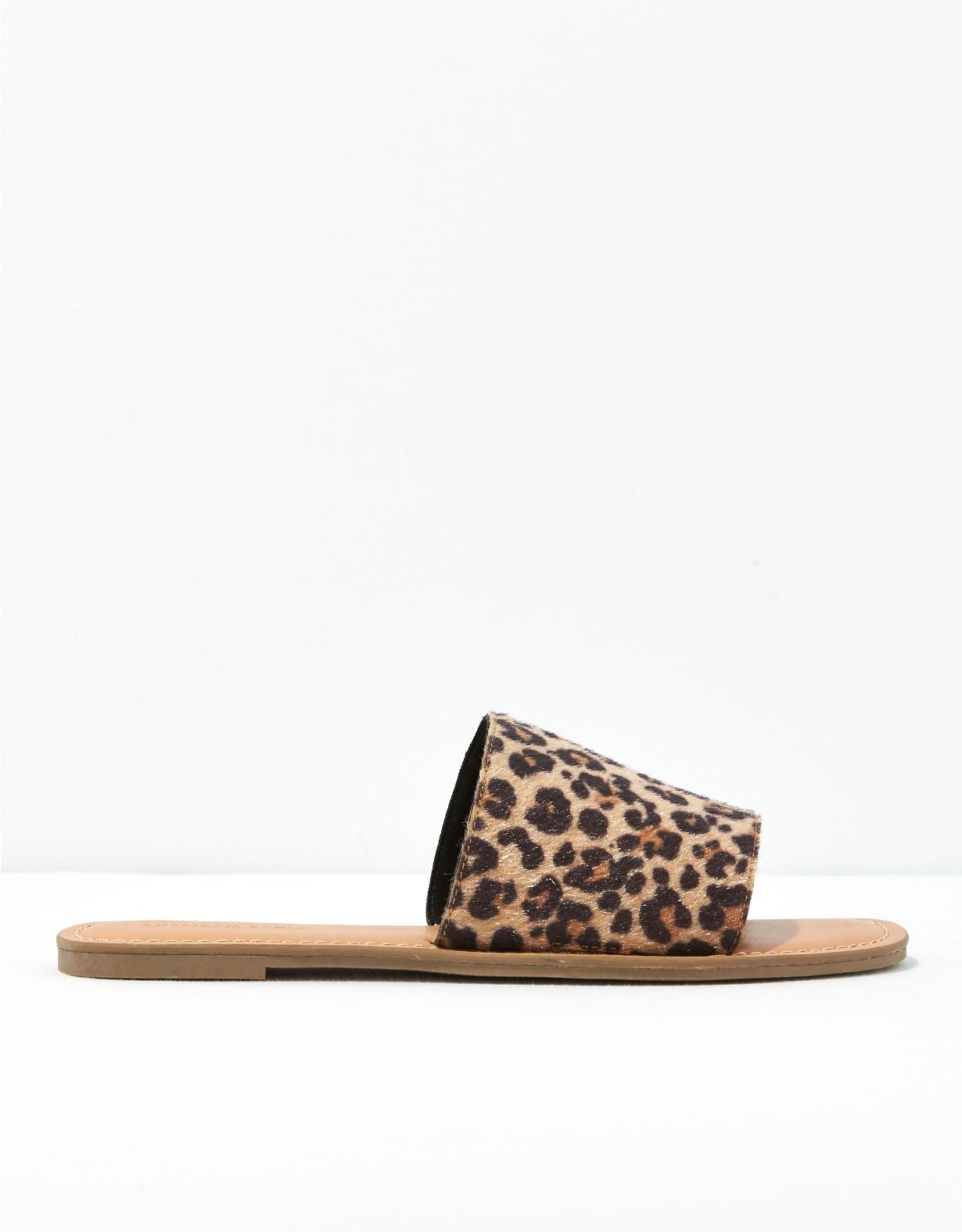 AE Animal Print Slide Sandal | American Eagle Outfitters (US & CA)