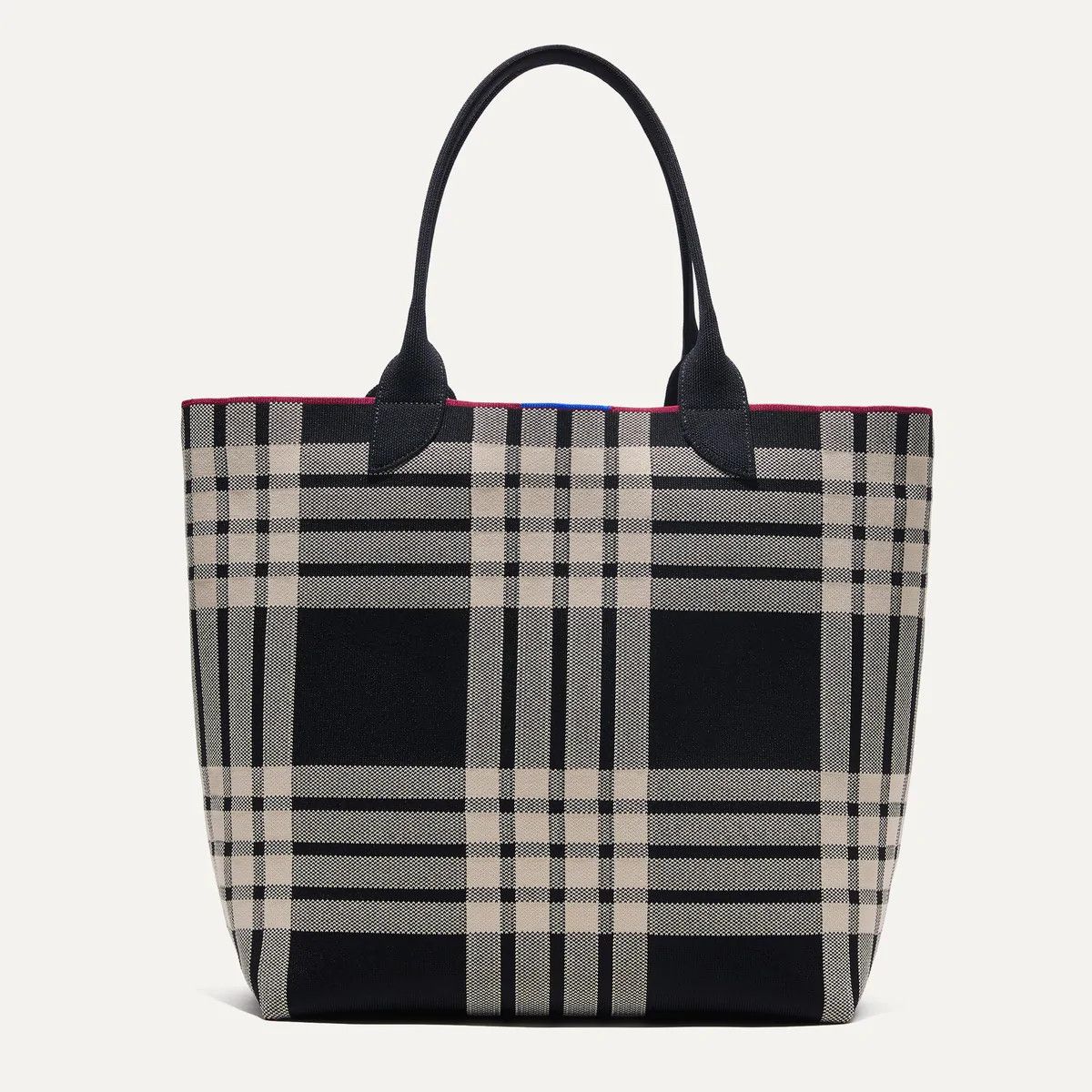 The Lightweight Tote - Blackberry Plaid | Rothy's