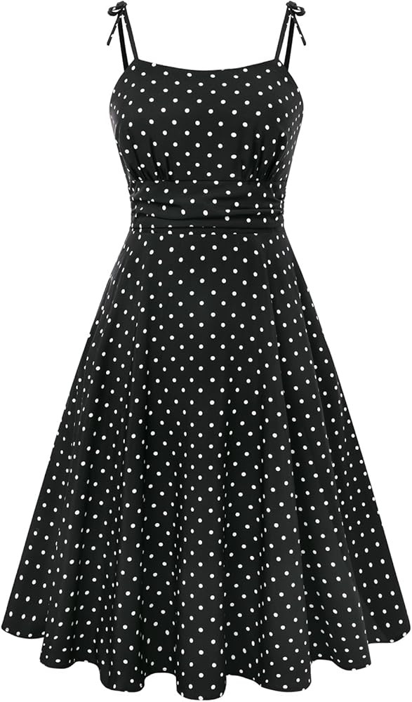 Belle Poque 2026 Summer Dress for Women Spaghetti Strap Flowy Midi Beach Sundress Vintage Wedding... | Amazon (US)