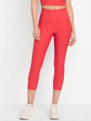 High-Waisted PowerSoft Crop Leggings | Old Navy (US)