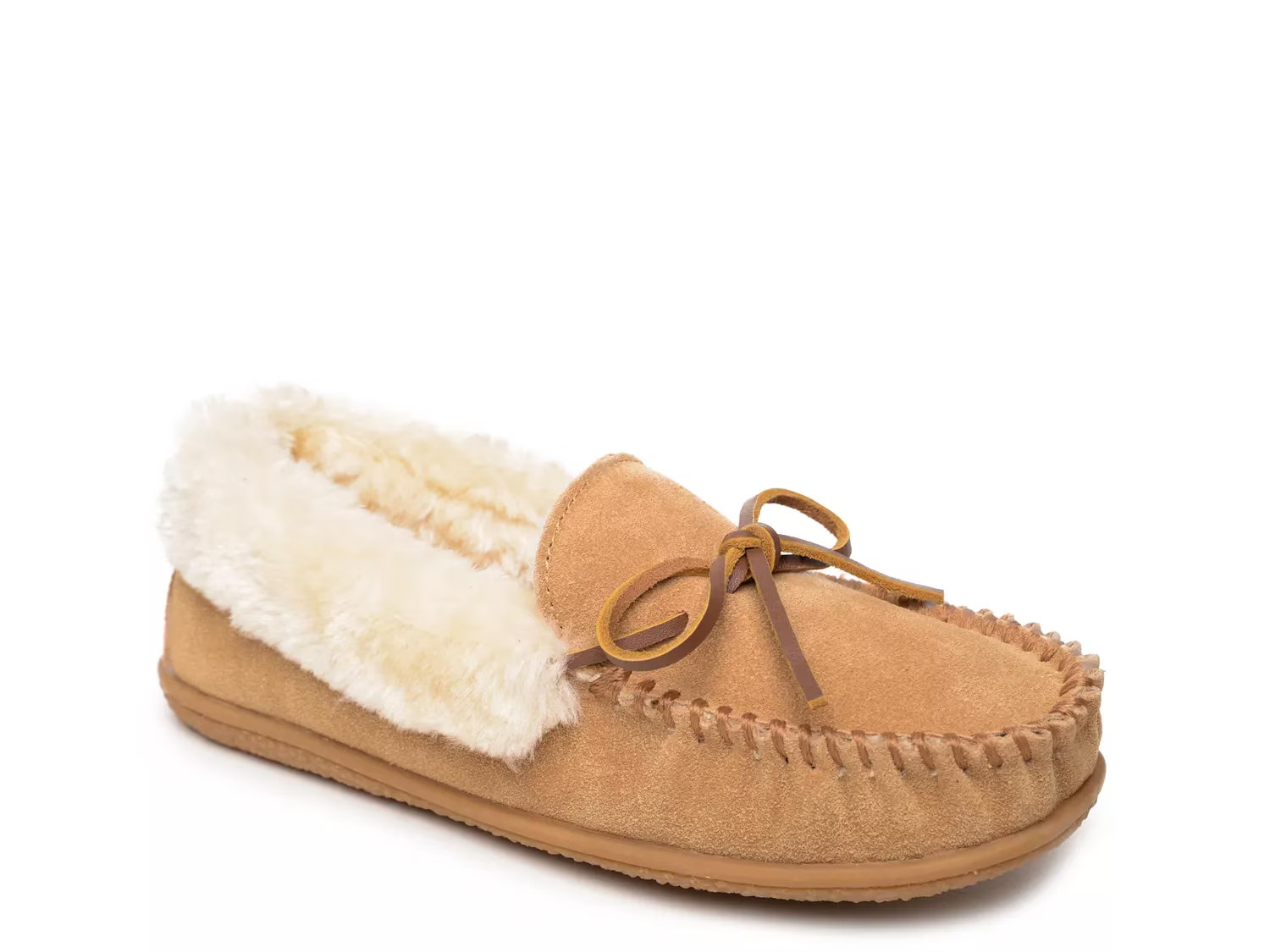 Minnetonka Camp Collar Moccasin Slipper | DSW