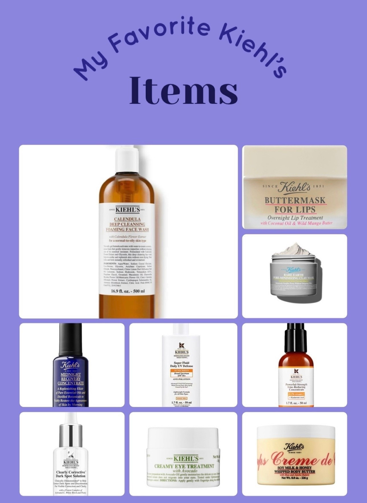 Kiehl’s is currently having a sale. You do not want to miss the items that will be perfect in your skincare routine. Here are a few of my favorites regarding day, night, masks, serums, & eye cream. 
#facecare #LTKSelfcare #Kiehls #skincare #skincareover40 #LTKMorningroutine

#LTKSaleAlert #LTKBeauty #LTKOver40