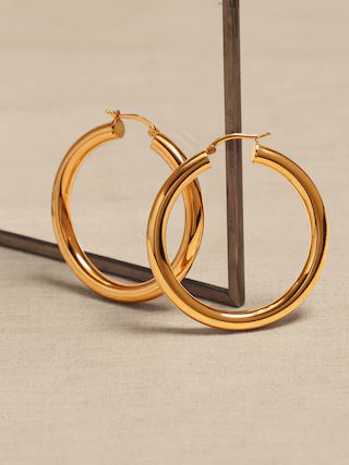 Ravena Round Hoop Earrings | Aureus + Argent | Banana Republic (US)