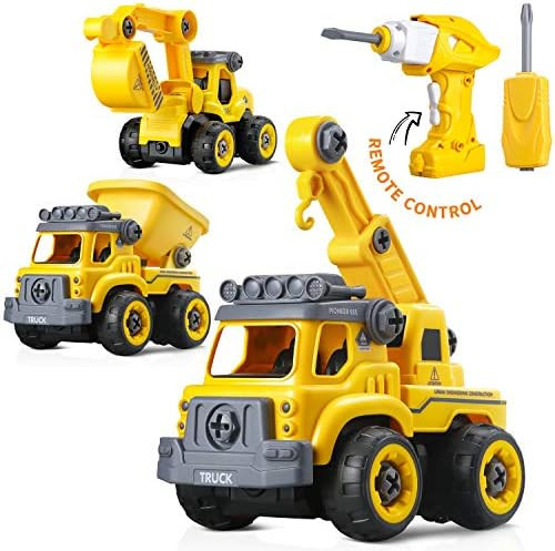3-in-1 Take Apart Toy with Electric Drill and Screwdriver, Stem Learning Toy, Building Vehicle Pl... | Amazon (US)