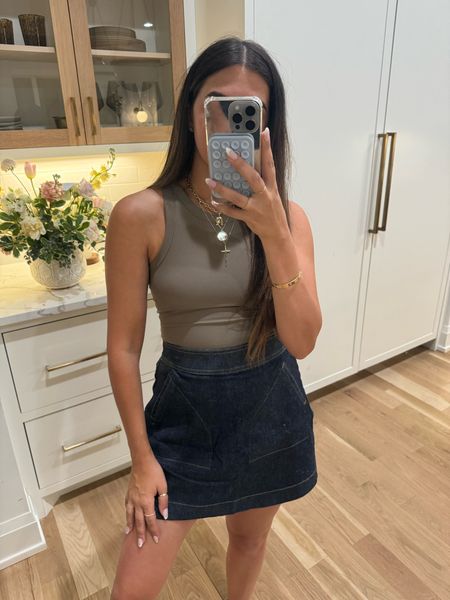 Top: small
Skirt: small

Code: EARLYSUMMER for 40% off 

This skirt has biker shorts underneath and the material is so trendy! I can’t believe it’s part of the sale. This might be my fav piece of the sale!

#LTKstyletip #LTKsalealert