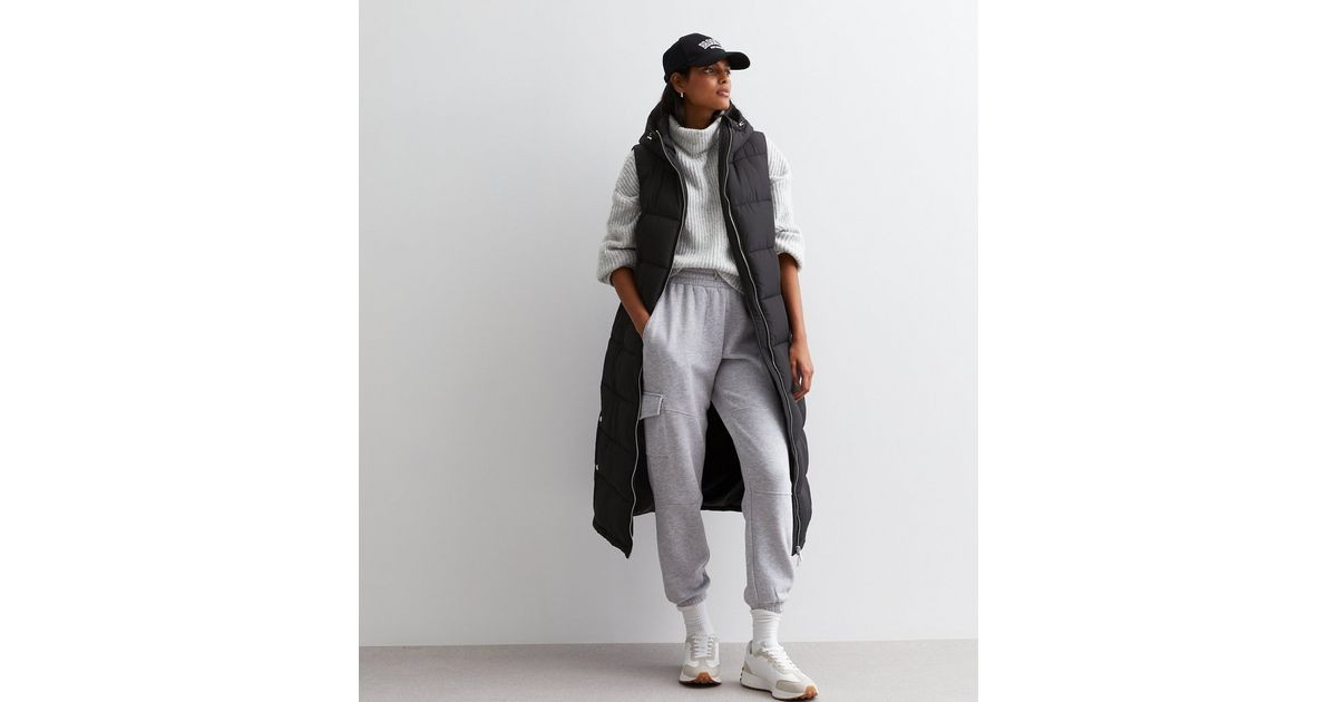 Black Long Hooded Puffer Gilet
						
						Add to Saved Items
						Remove from Saved Items | New Look (UK)