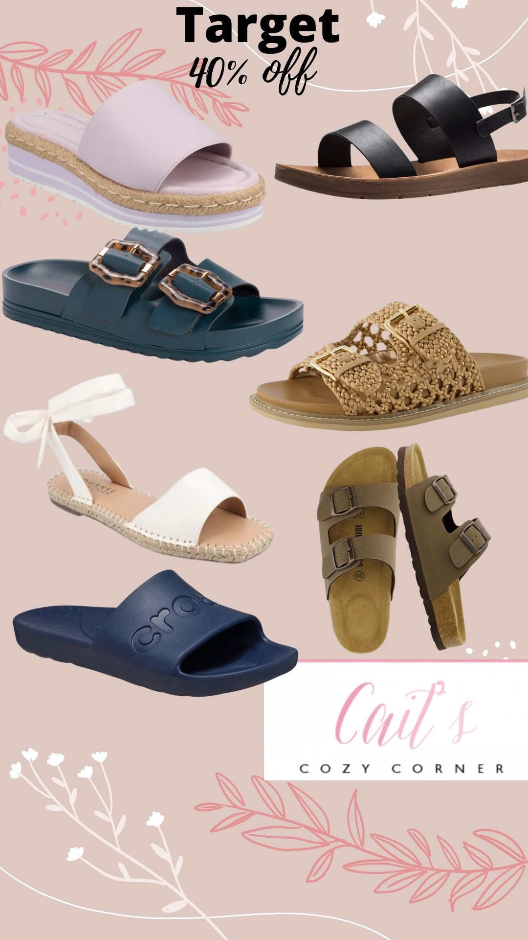 Target 40% off sandals! 

#LTKFamily #LTKSeasonal #LTKSaleAlert