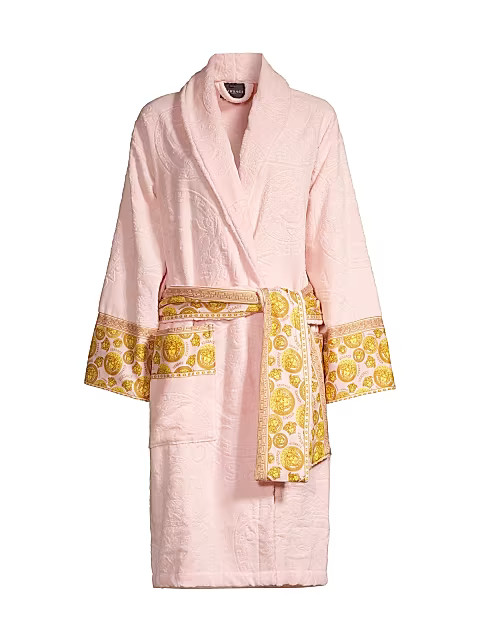 Medusa Logo Plush Bathrobe | Saks Fifth Avenue