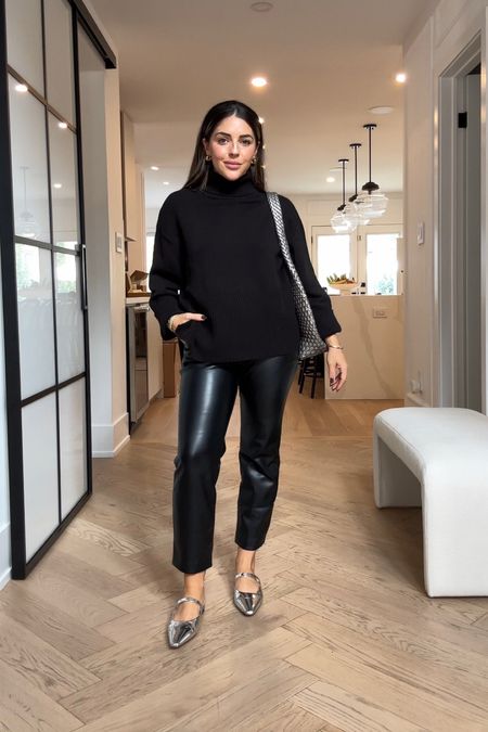 DAY6 of 30 days of outfits is my favourite way to update a basic full leather pants and turtleneck. Adding some fun accessories for a new look every time.


#LTKSeasonal