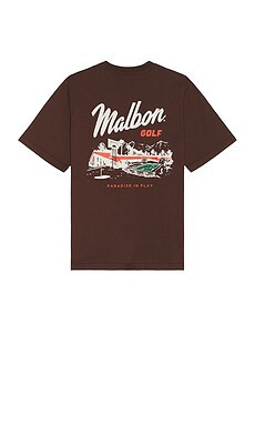 Malbon Golf Vista Pocket T-shirt in Brown from Revolve.com | Revolve Clothing (Global)