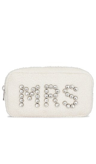 Mrs Crystal Cosmetic Bag in Cream | Revolve Clothing (Global)
