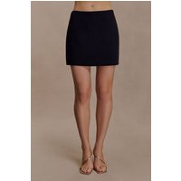 Dayana Cotton Mini Skirt - Black I MESHKI I Size XS | MESHKI US
