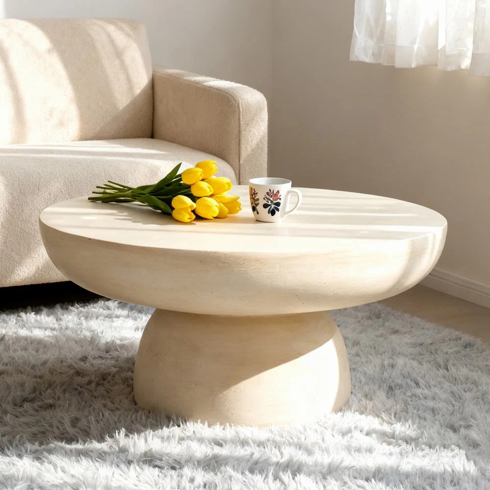 Fayette Round Cofffe Table With Pedestal Base | Wayfair North America