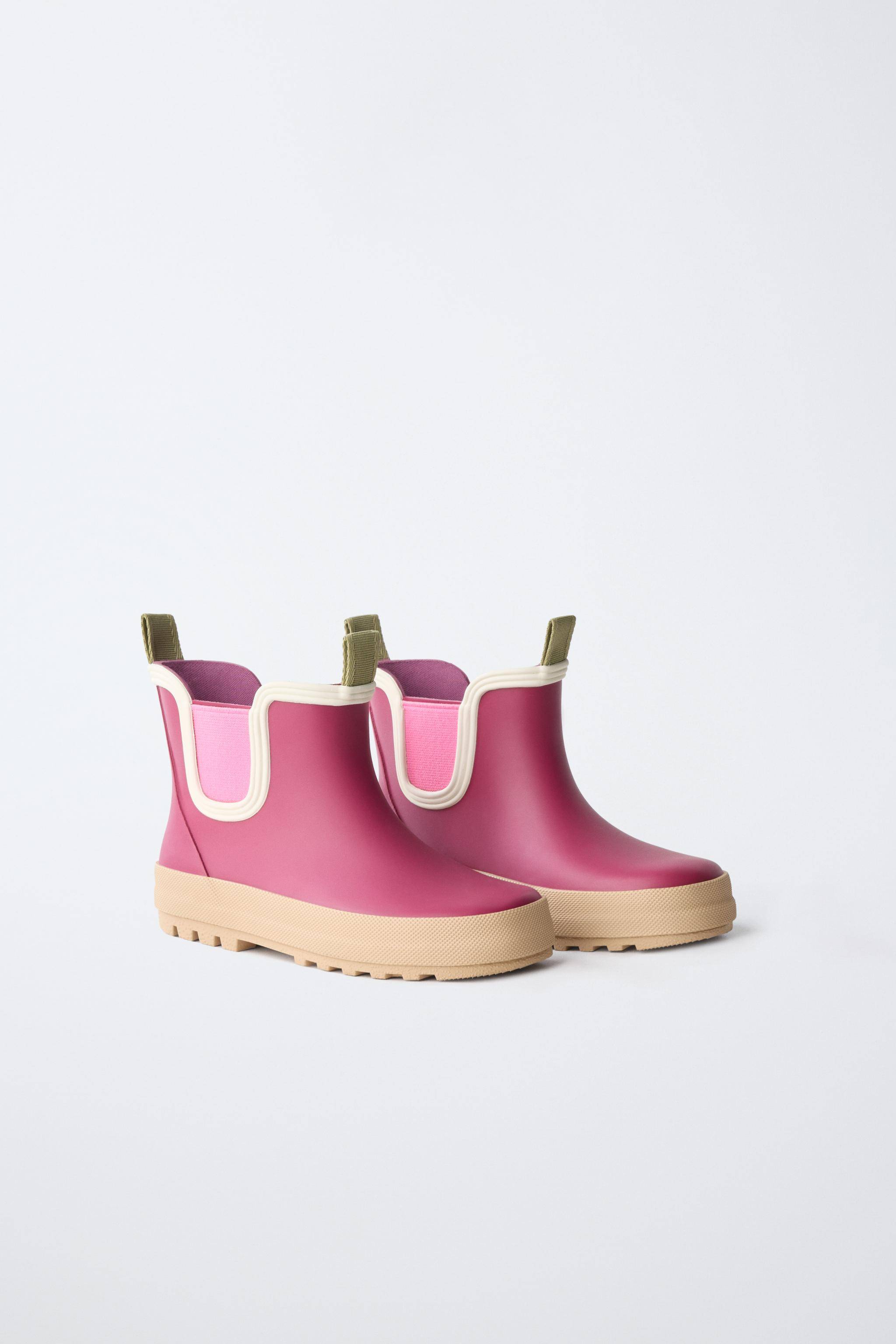 CONTRAST COLOR RAIN BOOTS | Zara US