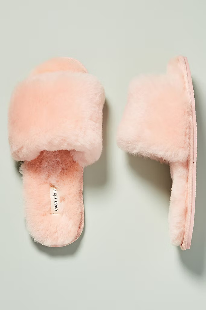 Frankie Shearling Slippers | Anthropologie (US)