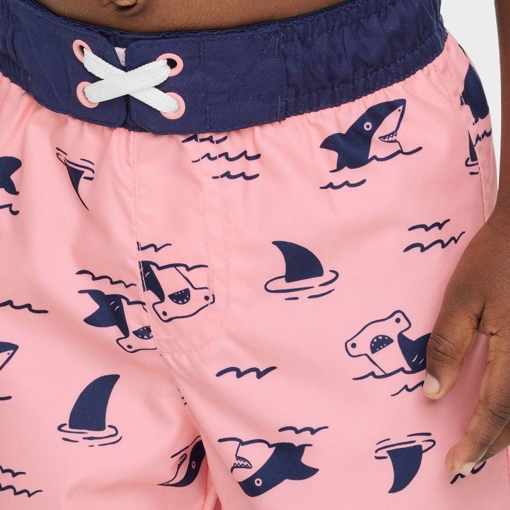 Toddler Boys' Sharks Swim Shorts - Cat & Jack™ Pink | Target