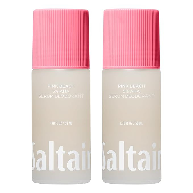 Saltair Serum Deodorant Pink Beach 2 Pack. 5% AHA Formula. Lactic Acid and Mandelic Acid Deodoran... | Amazon (US)