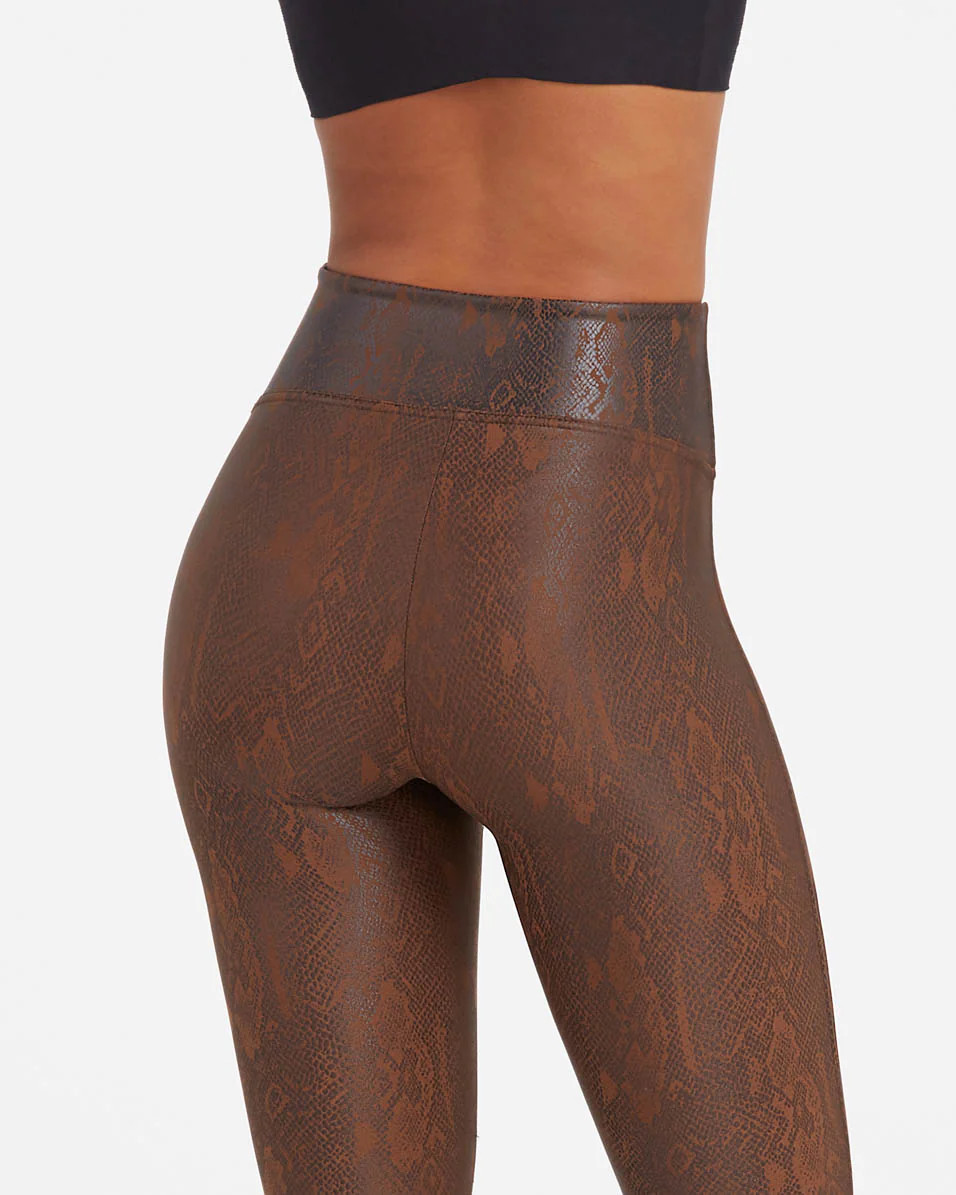 Faux Leather Snakeskin Leggings | Spanx