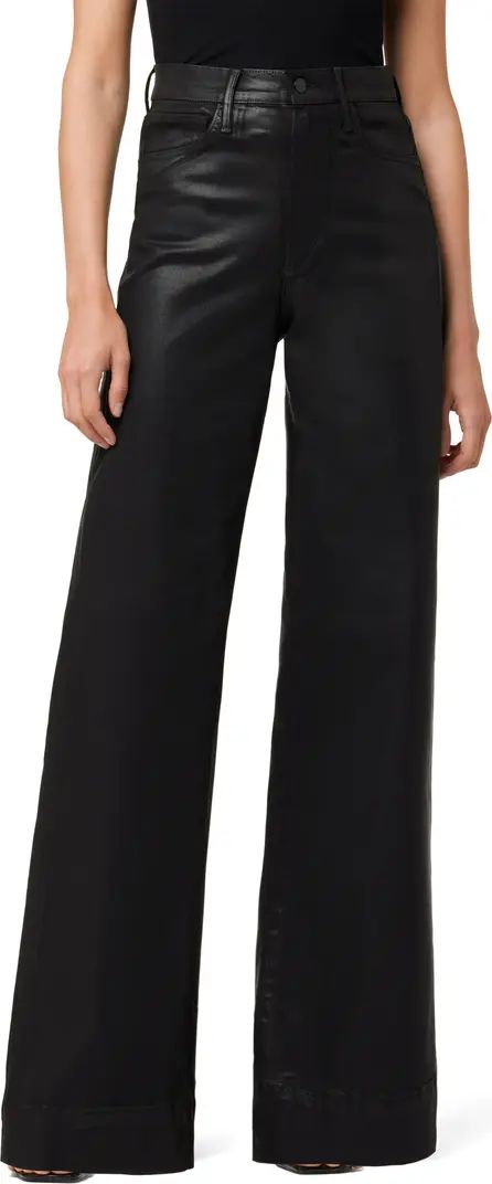 The Mia Coated High Waist Wide Leg Jeans | Nordstrom