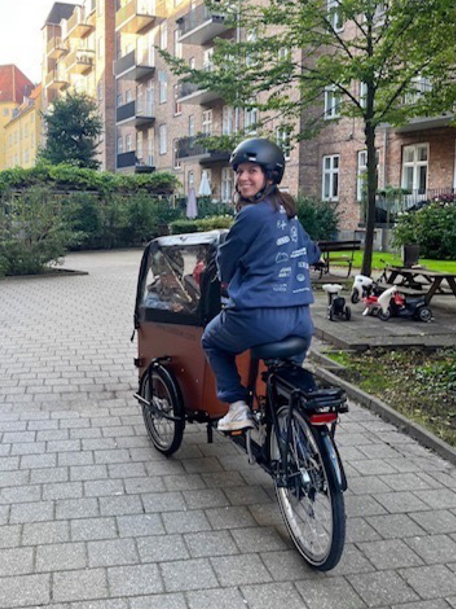 Blue tracksuit and sweatshirt set, bike ride outfit, casual outfit, comfy fit, ASICS sports gel venture trainers, city life, transitional style, autumn fashion 

#LTKeurope #LTKSeasonal #LTKstyletip