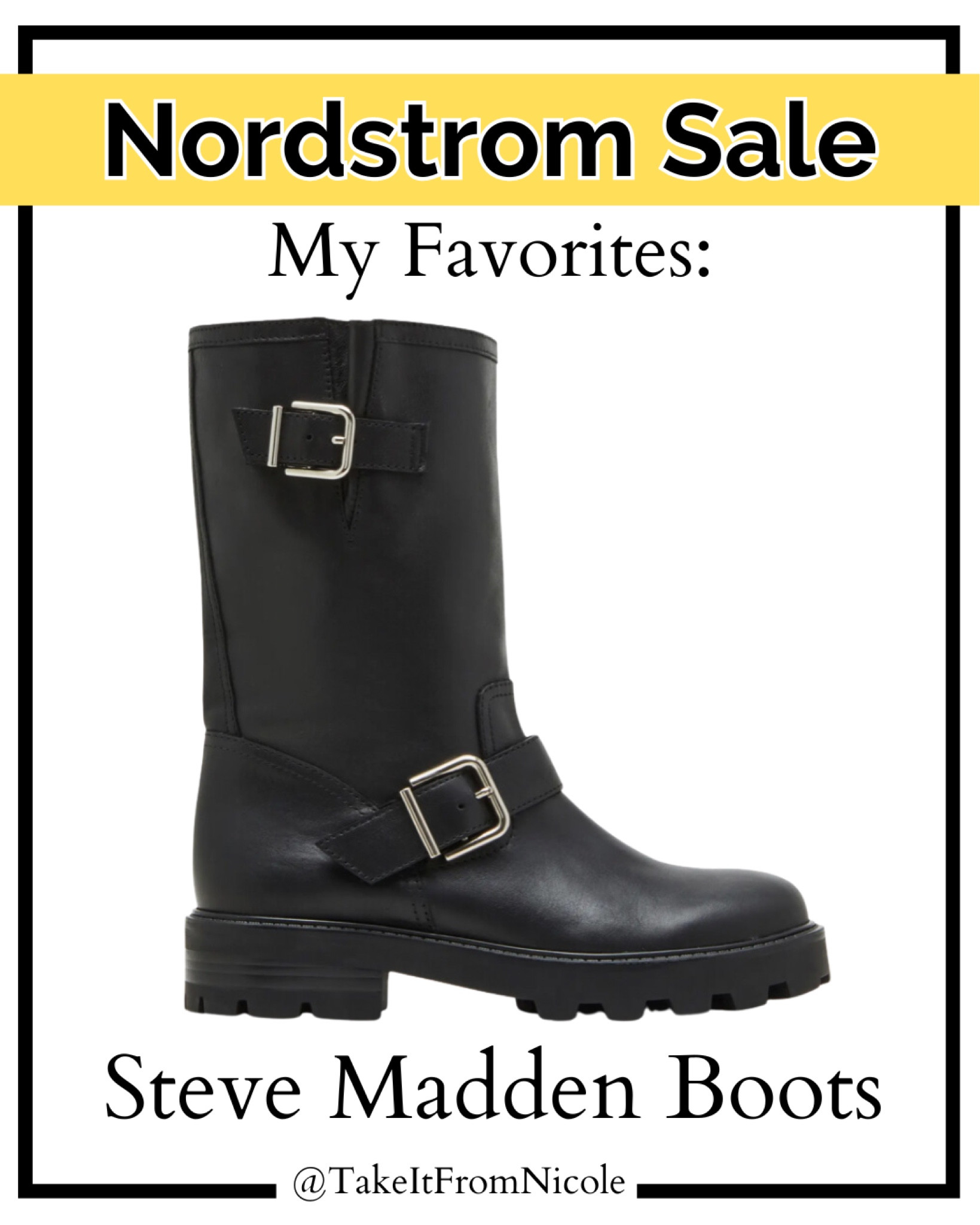 I ordered these Steve Madden Moto Boots and I'm so excited for them to get here! I sized up a half size since that's what I usually do in Steve Madden shoes 
Nsale // Nordstrom anniversary sale

#LTKShoeCrush #LTKxNSale #LTKSaleAlert