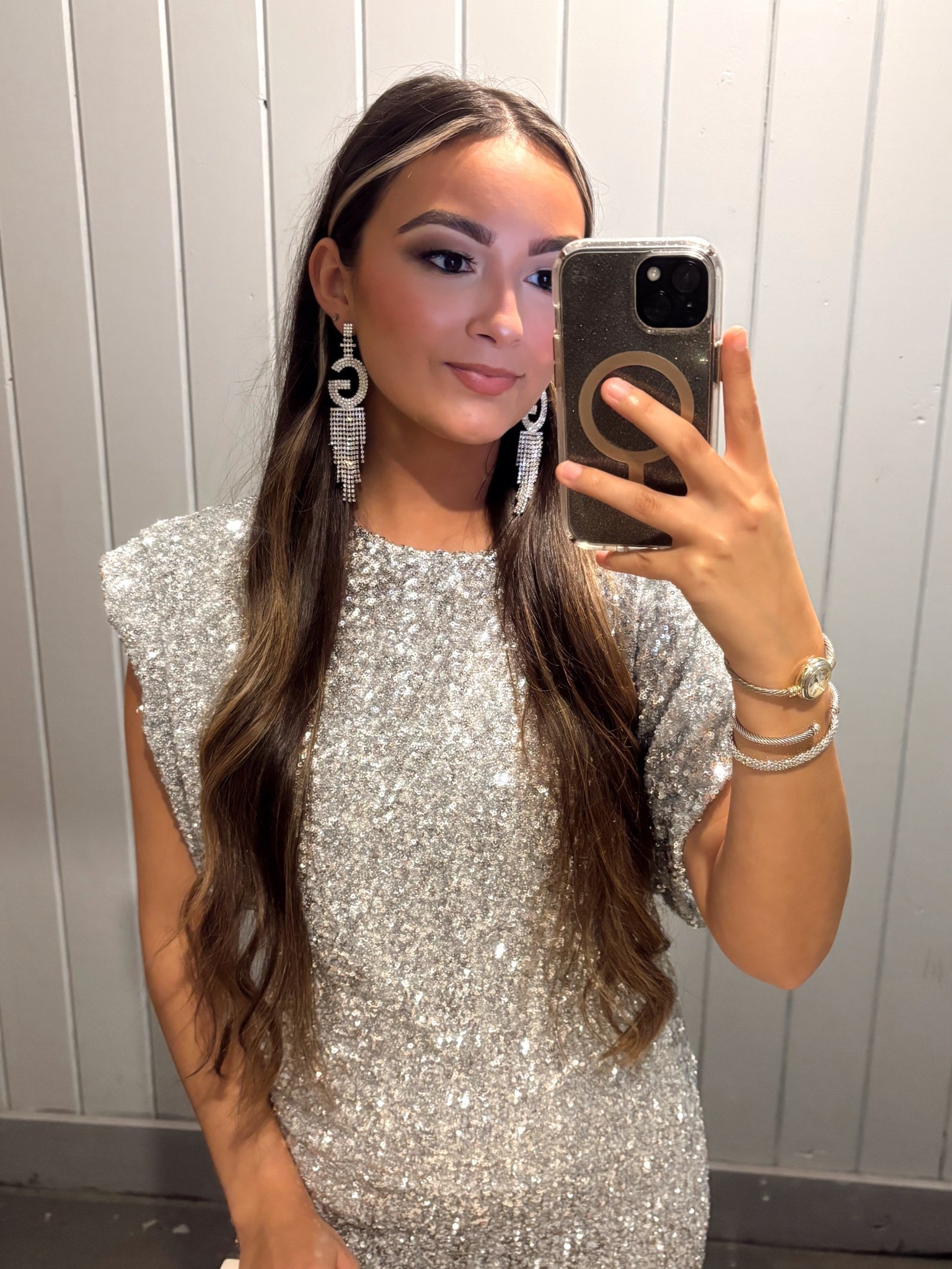 sparkles from head to toe for my sister’s sweet 16 — (rhinestone earrings are not heavy at all)

— also so cute for NYE or a bach trip 🪩

#LTKFindsUnder50 #LTKStyleTip #LTKFindsUnder100