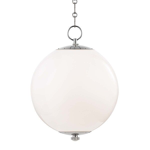 Sphere No.1 Gray and White One-Light Pendant | Bellacor