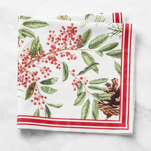 Woodland Berry Napkins, Set of 4 | Williams-Sonoma
