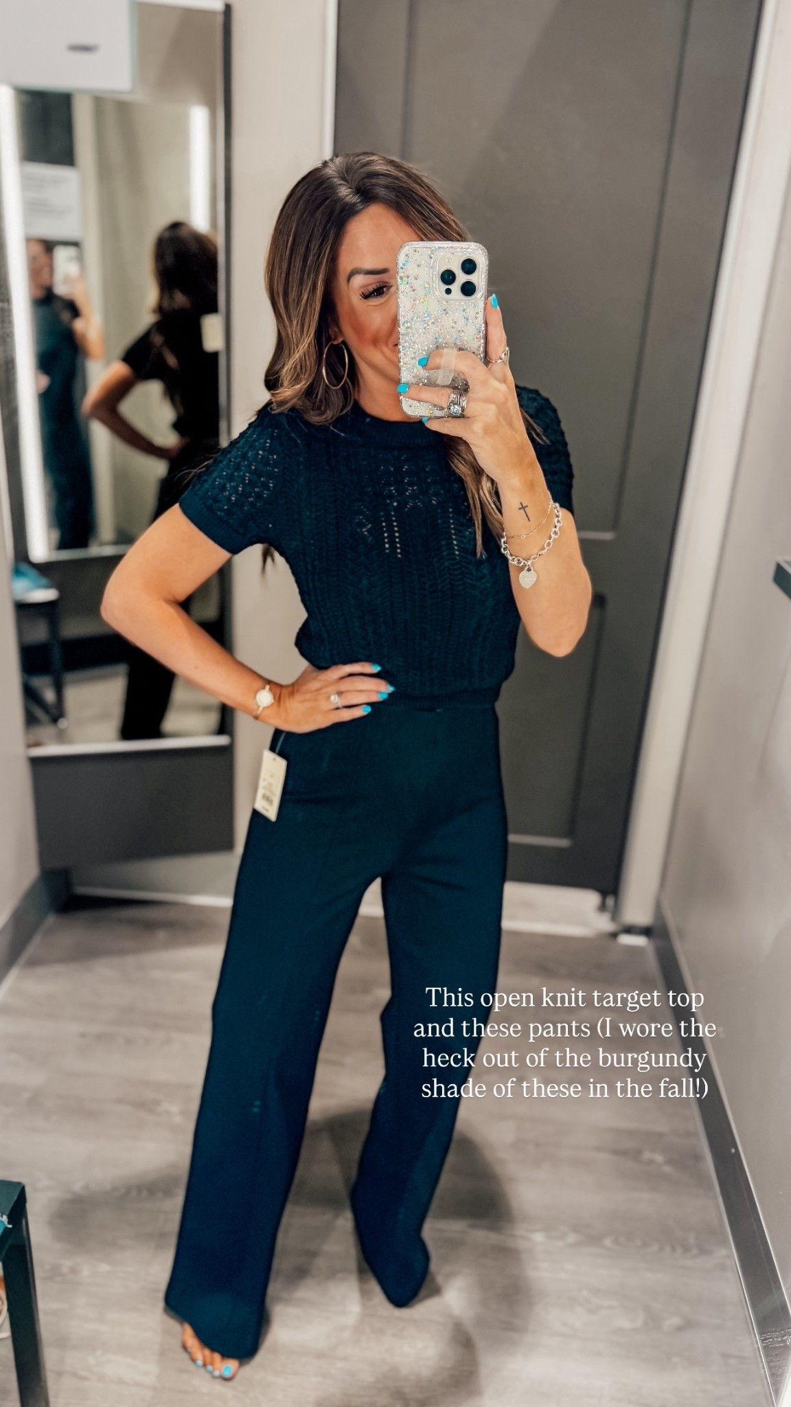 Wearing a small in the top and an XS in the pants! I’m 5”6, usually a 0-2, XS/S, 140, 32D

#LTKootd #LTKgrwm