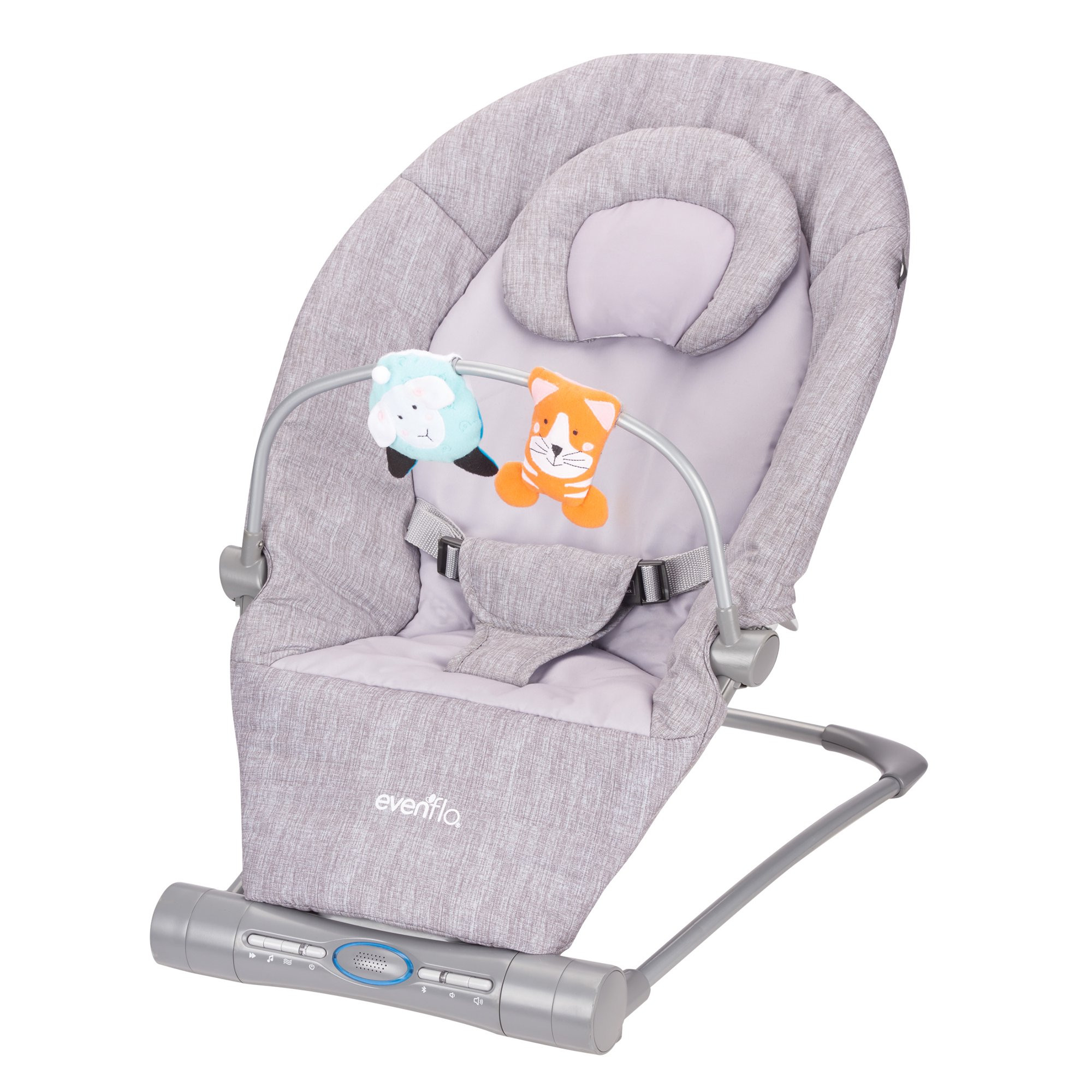 EVENFLO LYRIC MUSICAL BOUNCER, GREY MELANGE | Walmart (US)