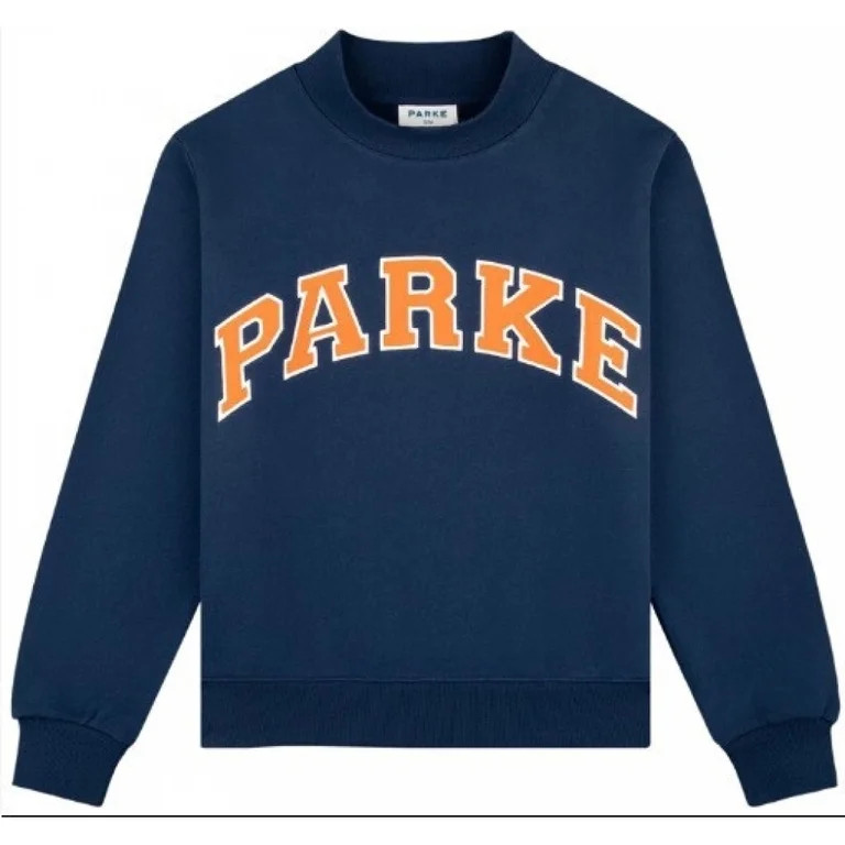 Unisex Classic High Collar Cotton Athletic Sweatshirt, Oversized Loose Fit Embroidered PARKE Long... | Walmart (US)