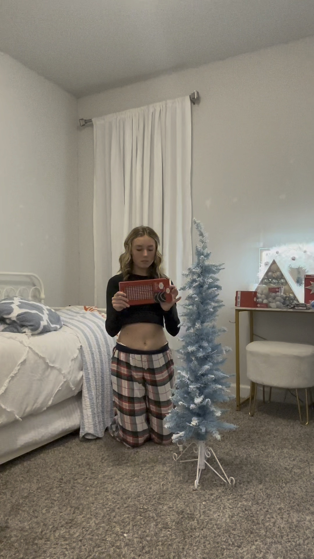 Love my room tree this year! 🩵🤍🩵🤍🎄🎄🎄🎄

#LTKCyberWeek #LTKCyberSaleIE #LTKhome