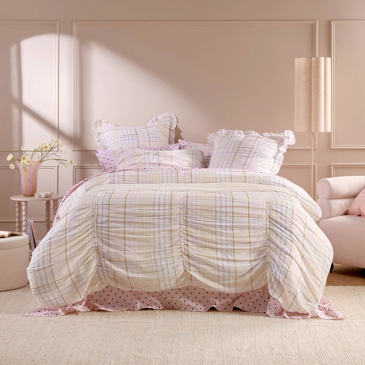 Willow Check Quilt Cover Set | Pillow Talk AU