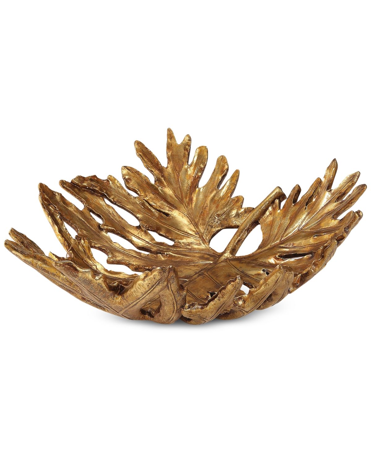 Uttermost Oak Leaf Metallic Gold Bowl | Macys (US)