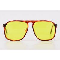 70S Ralph Lauren Polo Shooter Aviator Frames Yellow Uv Lens Sunglasses New 60-14 | Etsy (US)