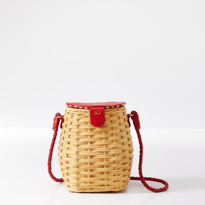 Seaside Wicker Crossbody Bag | Mark and Graham