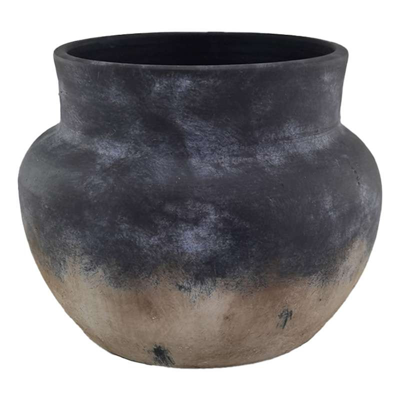 Grey Textured Vase, 9.25" | At Home