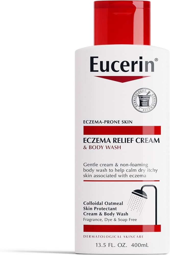 Eucerin Eczema Relief Cream Body Wash, Eczema Body Wash with Colloidal Oatmeal, Ceramide-3 and Li... | Amazon (US)