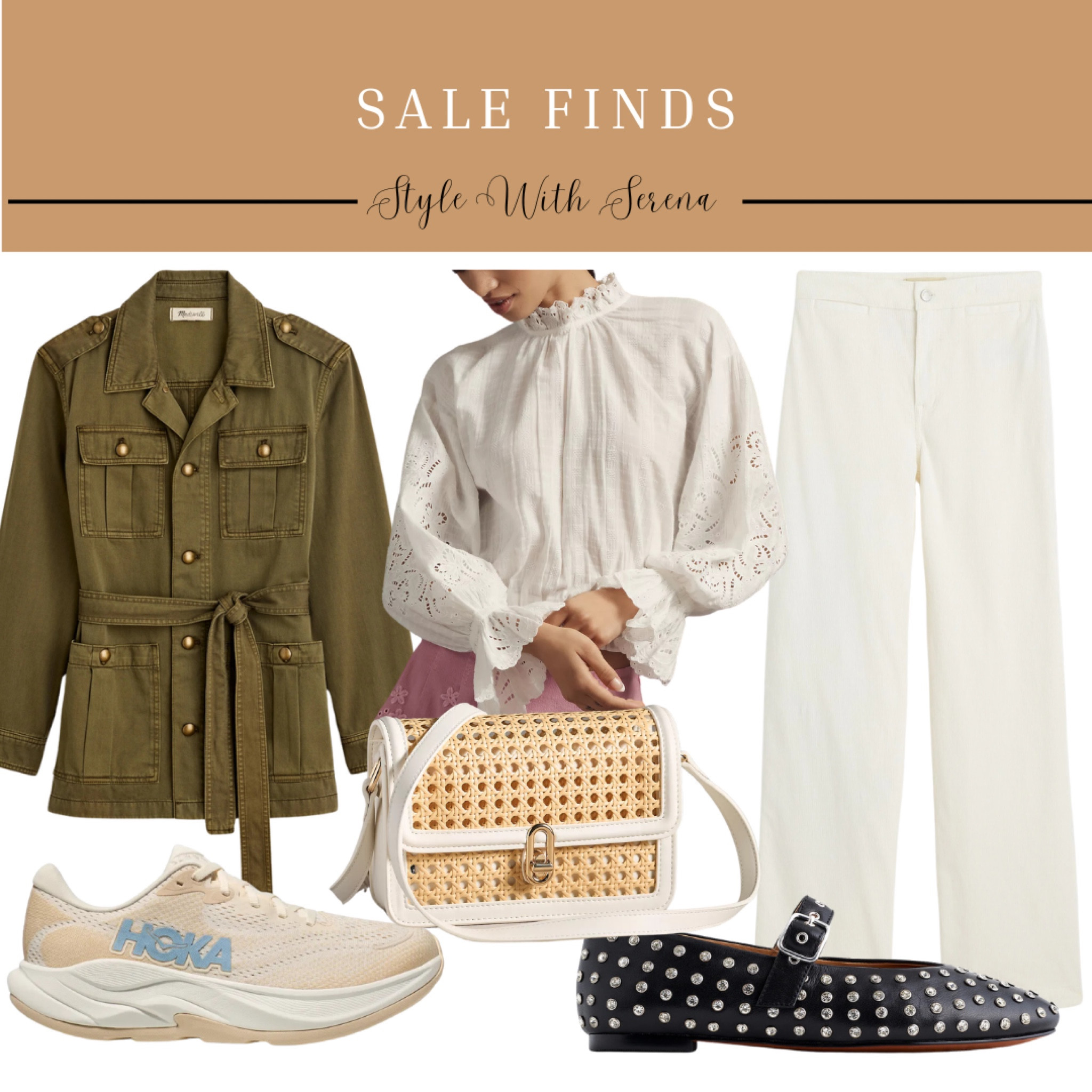 Presidents Day sale, sale finds, outerwear, white pants, white blouse, flats, sneakers, tennis shoes, handbag 

#LTKItBag #LTKSaleAlert #LTKShoeCrush