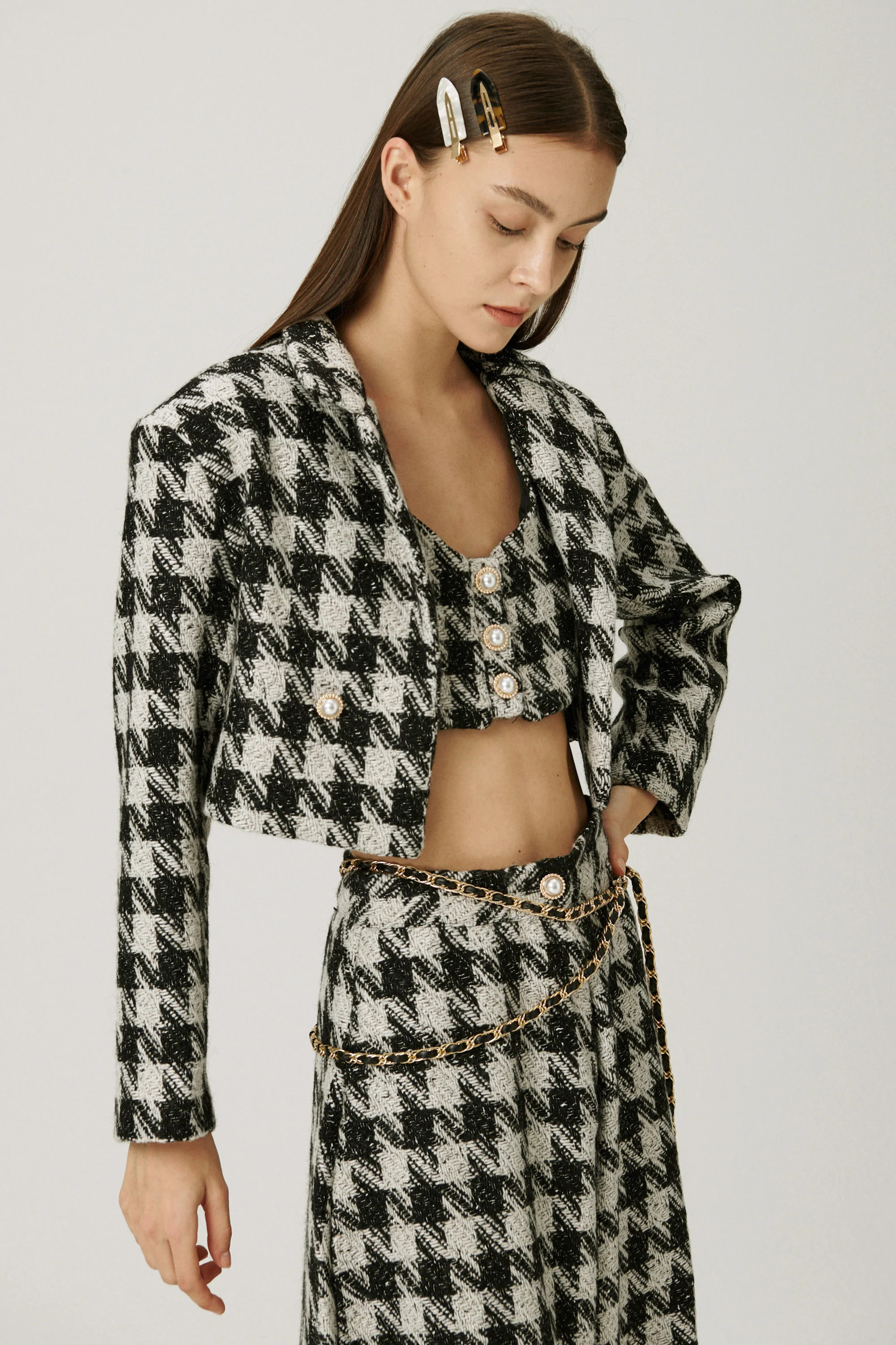 Milla Tweed Crop Jacket | Storets (Global)
