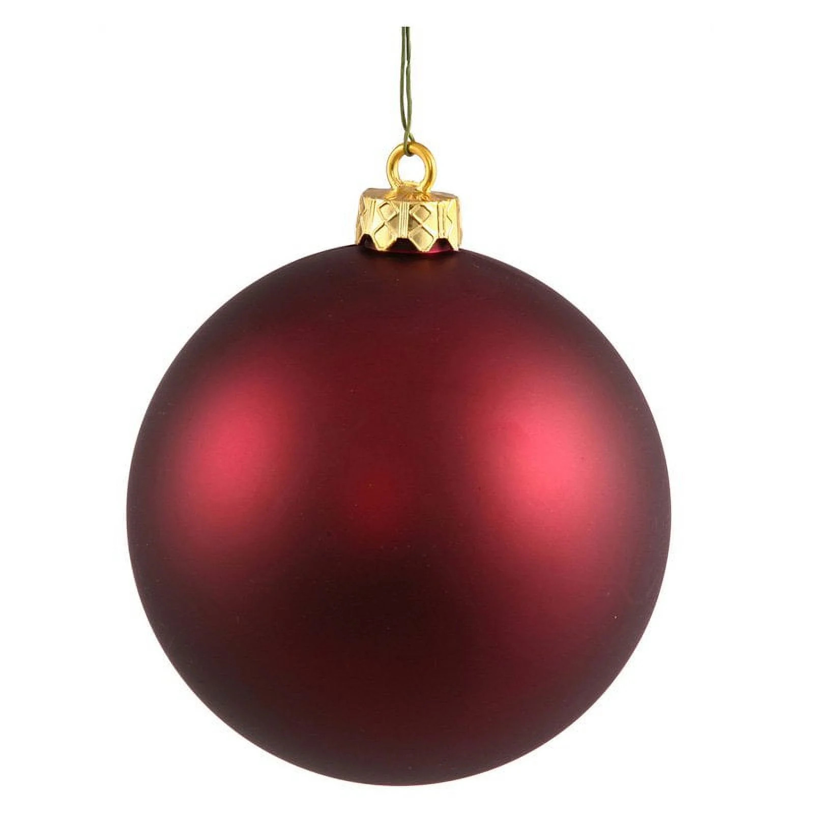 Vickerman 12" Wine Matte Ball Ornament | Walmart (US)